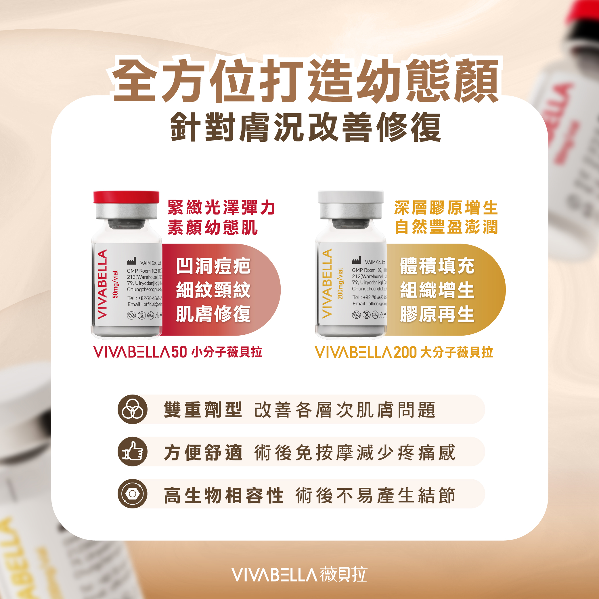 微貝拉  VIVABELLA 膠原蛋白增生劑